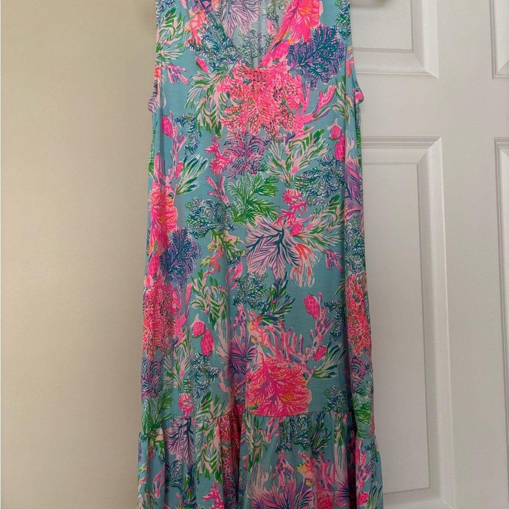 Lilly Pulitzer Tropical Print Dress. Excellent condition. Worn on vacation.